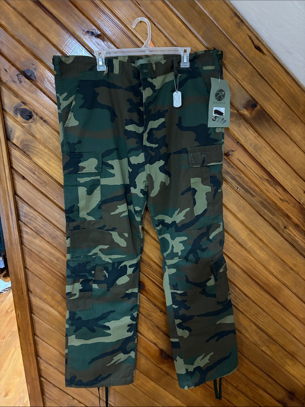 NWT Rothco Woodland Camo Cargo BDU Pants Gorpcore Tactical